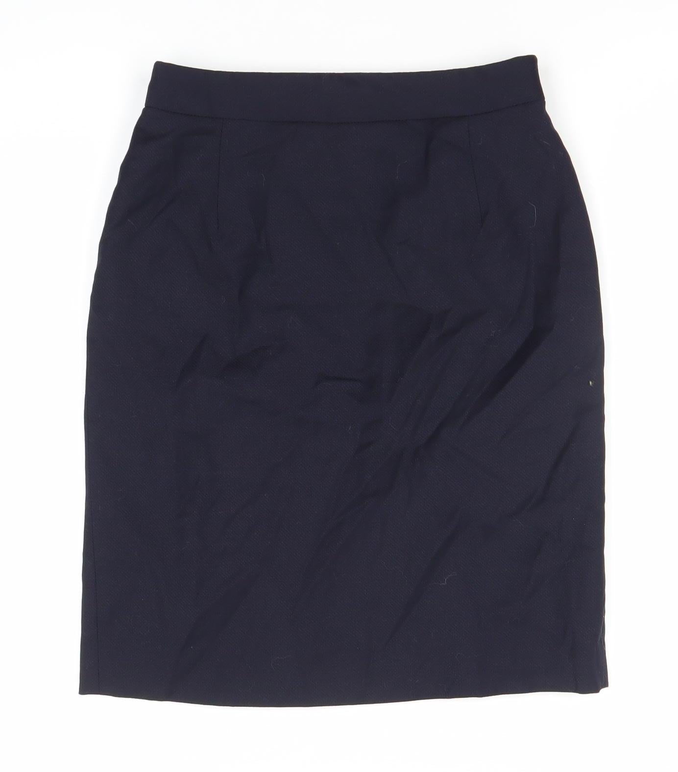 Womens UK Size 2XS Reiss Straight & Pencil Twill Skirt