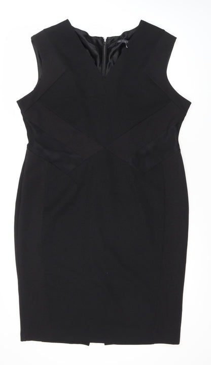 Marks and Spencer Women's Black Sleeveless Short Dress