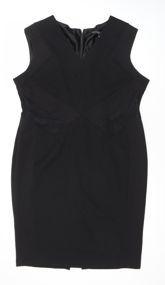 Marks and Spencer Women's Black Sleeveless Short Dress