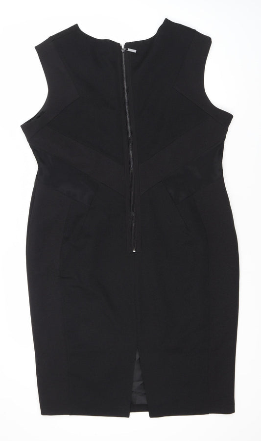 Marks and Spencer Women's Black Sleeveless Short Dress