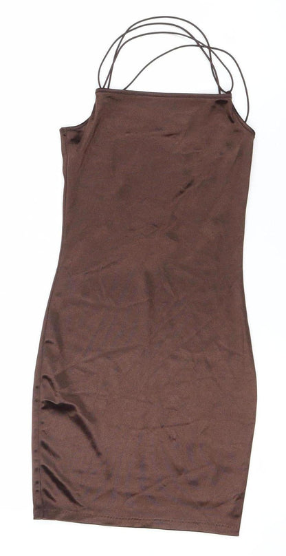 DIVIDED Brown Sleeveless Women’s Dress XS