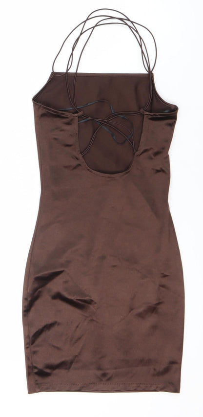 DIVIDED Brown Sleeveless Women’s Dress XS