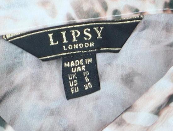 Womens UK Size 10 Lipsy Multicoloured  Blouse