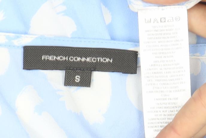 Womens UK Size S French Connection Blue Basic Blouse