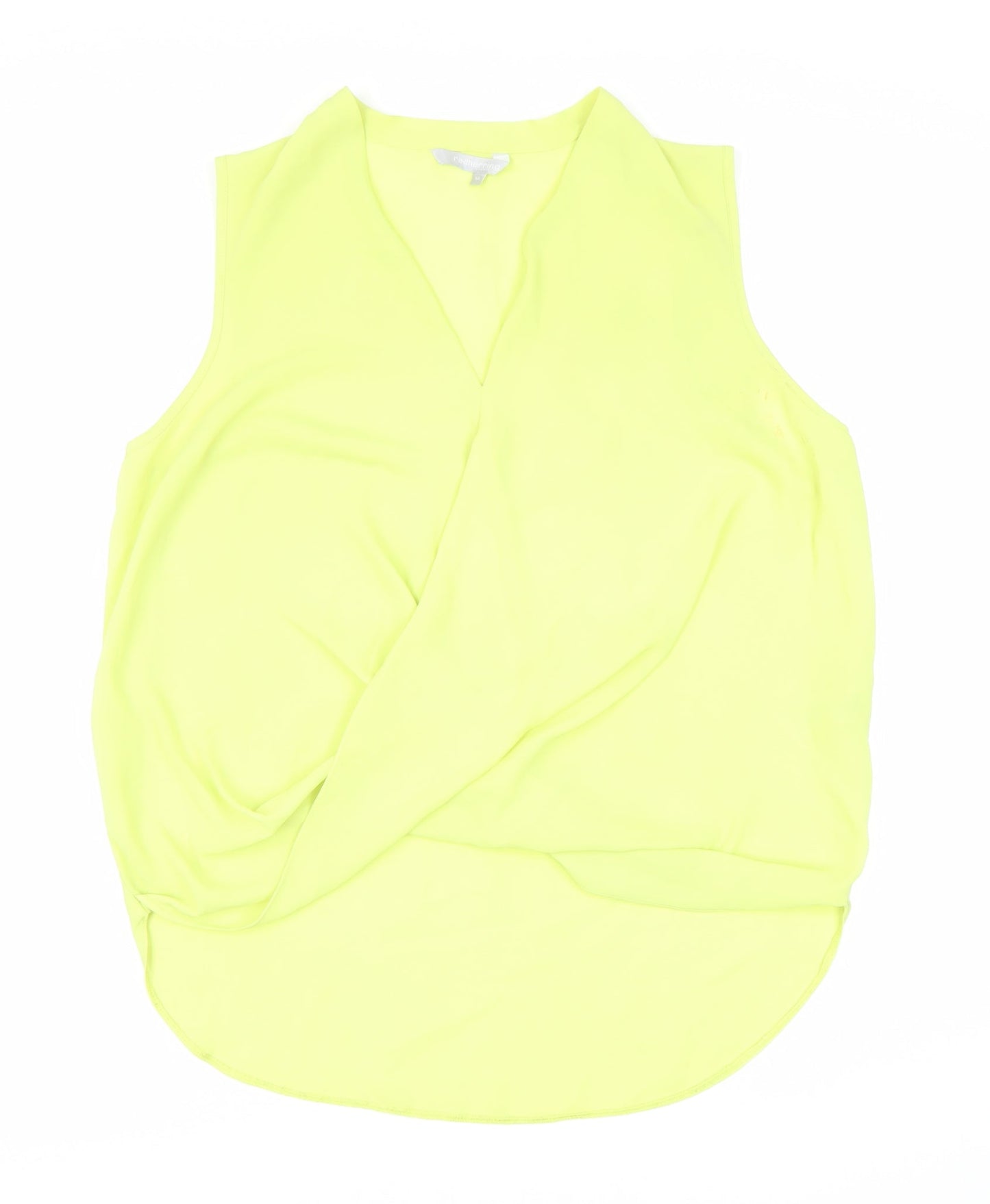 Red Herring Women's Yellow Wrap Blouse Size 14