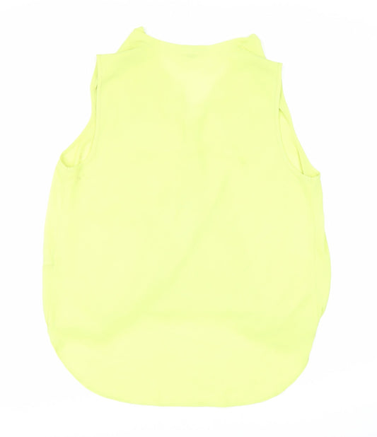 Red Herring Women's Yellow Wrap Blouse Size 14