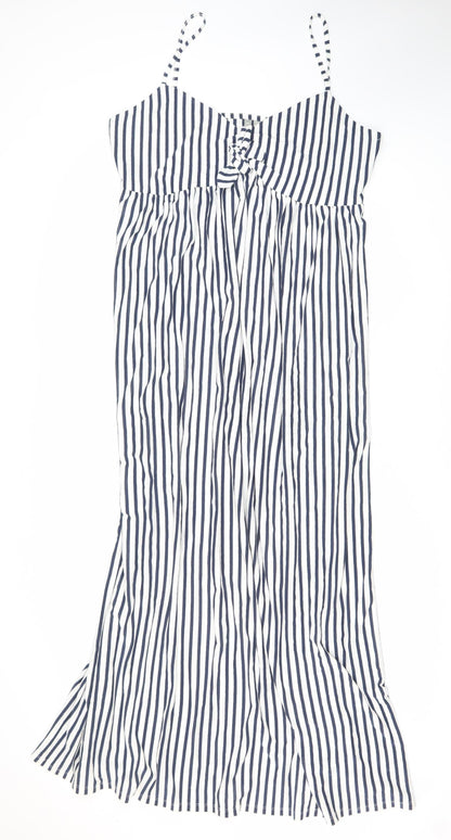 ASOS Women's Striped Dress, Size 14, Multicoloured