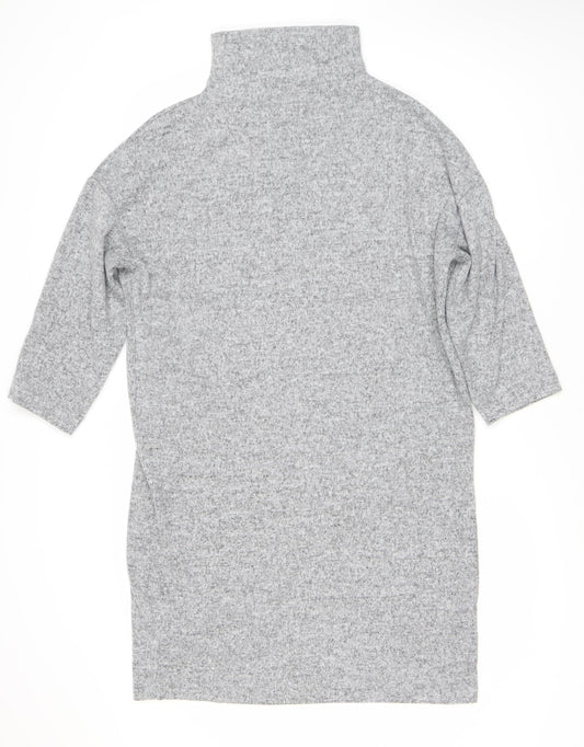 Jacqueline de Yong Women's Grey Knit Dress M