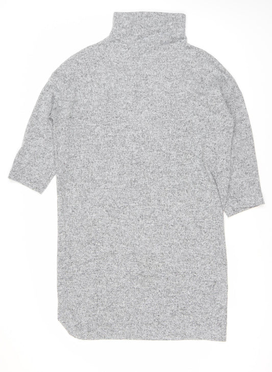 Jacqueline de Yong Women's Grey Knit Dress M