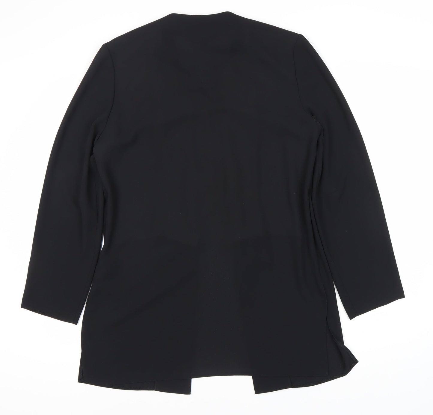Bassin Women's Black Mid-Length Formal Jacket Size 12