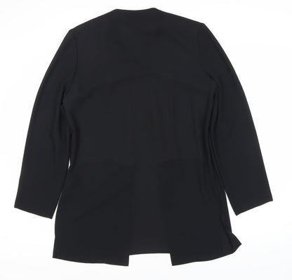 Bassin Women's Black Mid-Length Formal Jacket Size 12