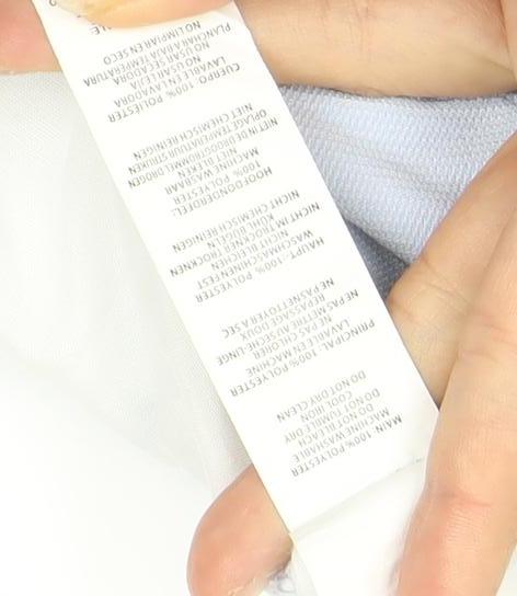 Boohoo Women's Blue Short Skirt, UK 10, Button Detail