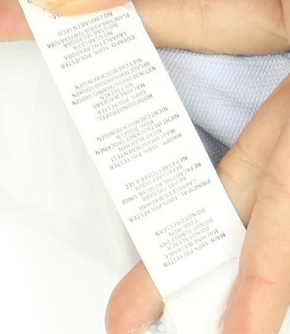 Boohoo Women's Blue Short Skirt, UK 10, Button Detail