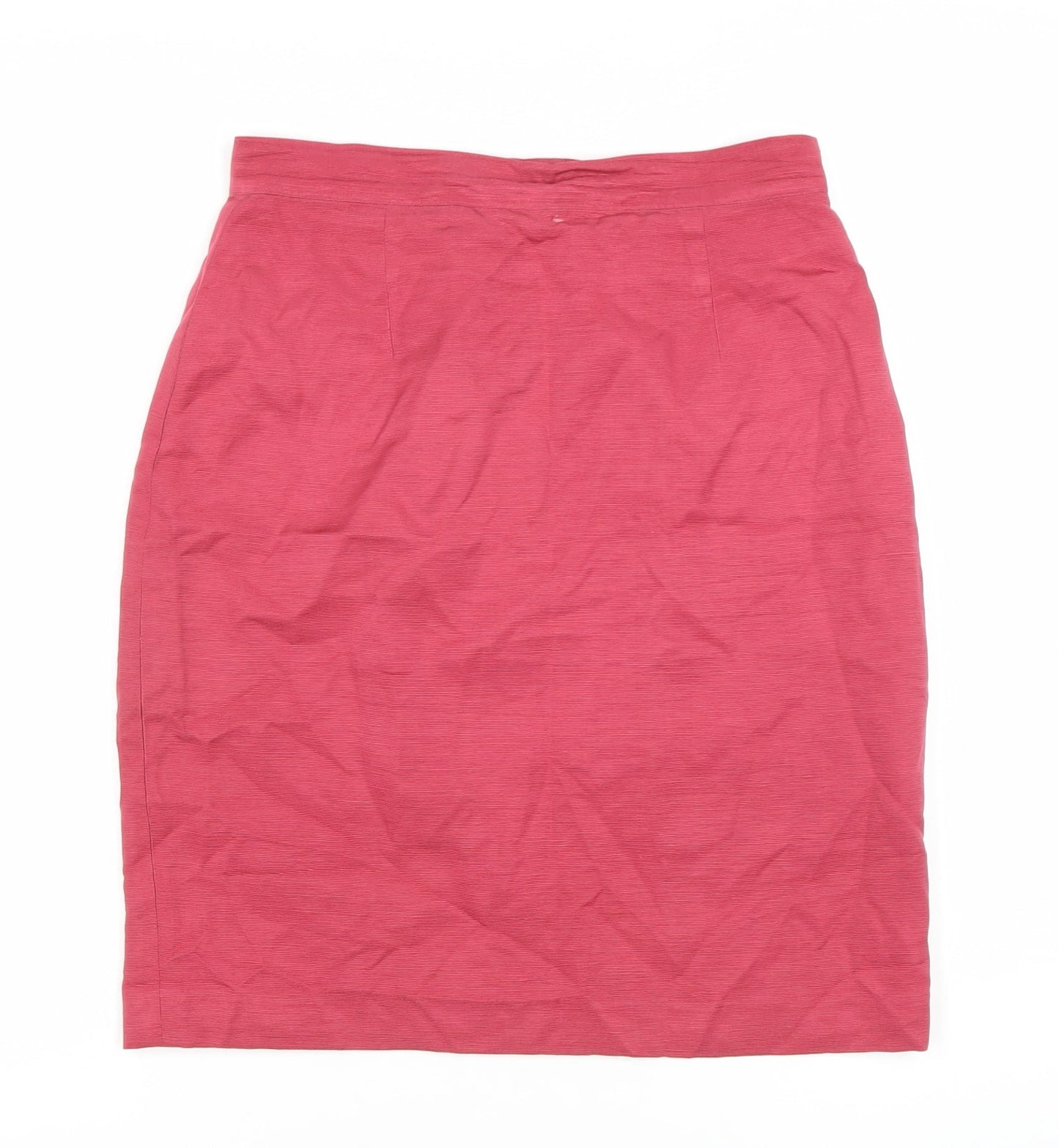 Monsoon Pink Silk Pencil Skirt Women Size 12