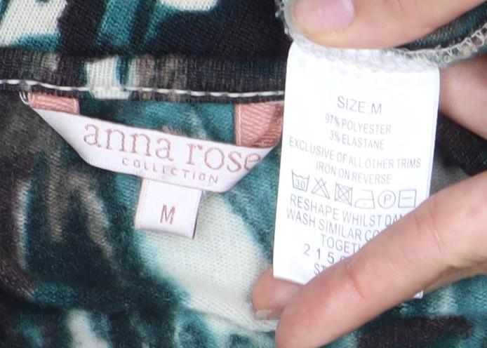 Womens UK Size M Anna Rose Multicoloured Basic Blouse