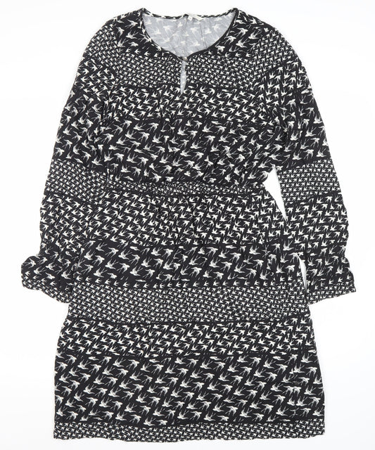 Sandwich Women's Black Animal Print Dress Size 6
