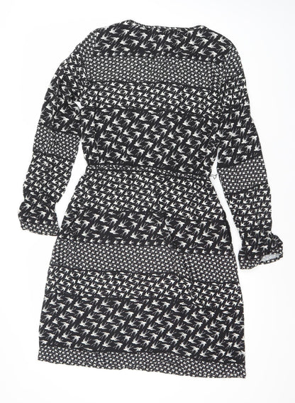 Sandwich Women's Black Animal Print Dress Size 6