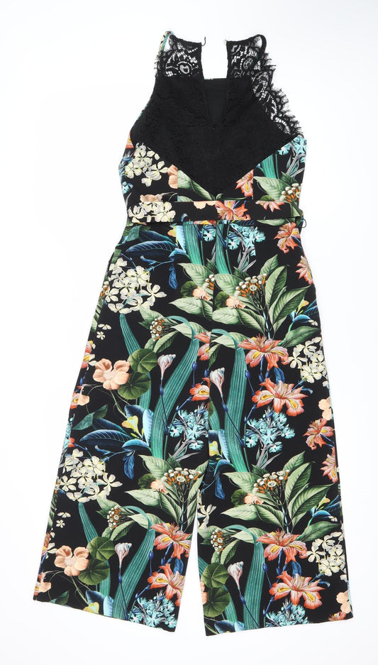 Oasis Women's Multicoloured Floral Jumpsuit UK 8