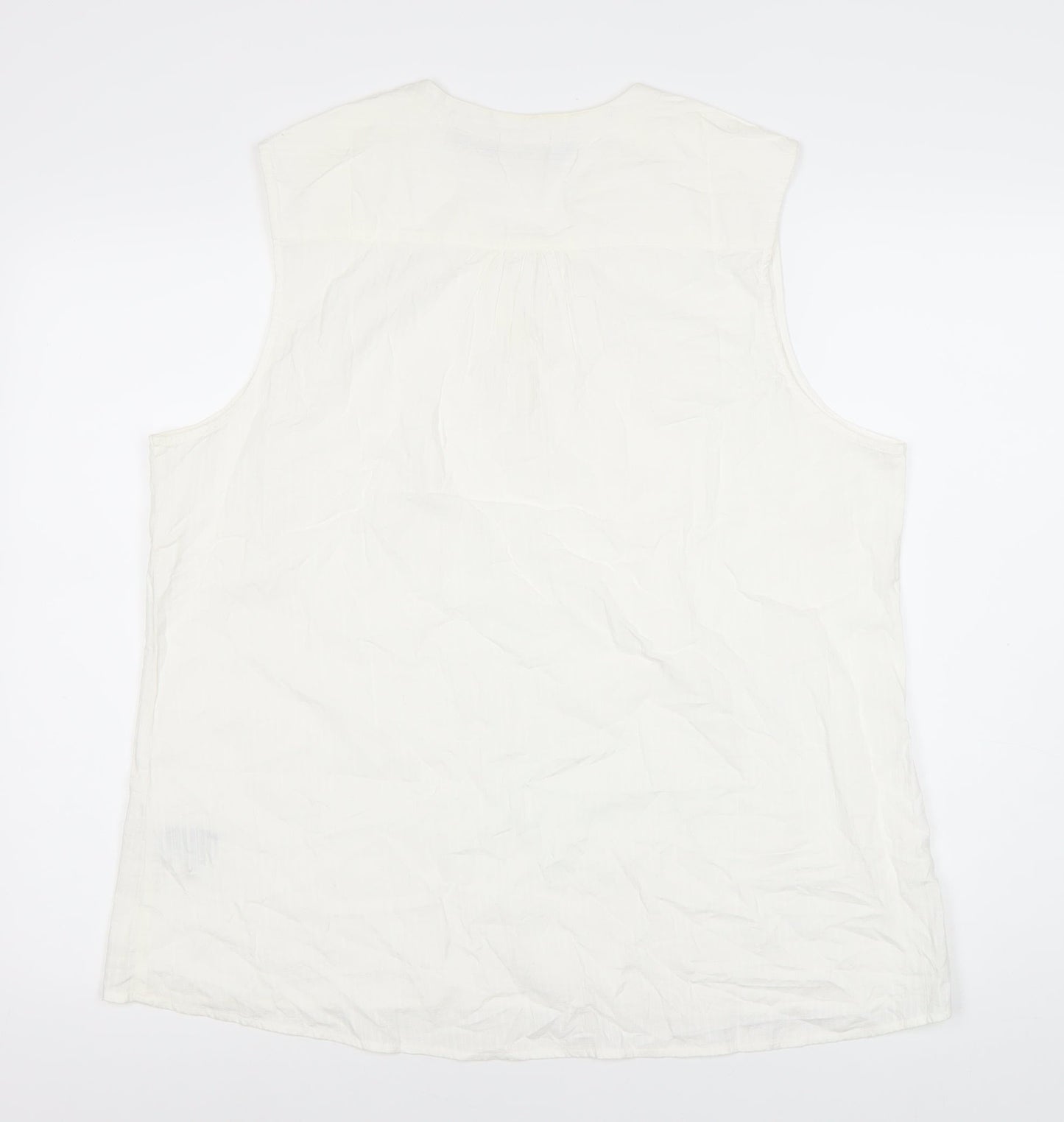 Mountain Warehouse Women's White Sleeveless Top Size 20