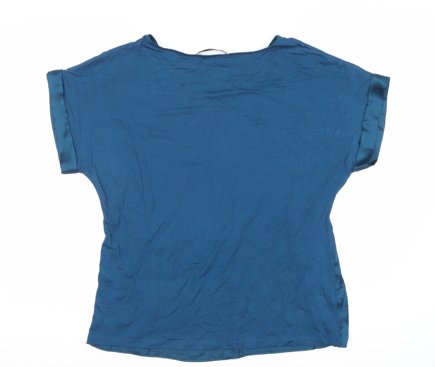 Womens UK Size 12 Marks and Spencer Blue Basic Blouse
