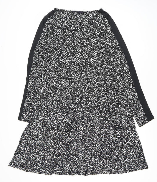 Marks and Spencer Women's Black Woven Dress, Size 14