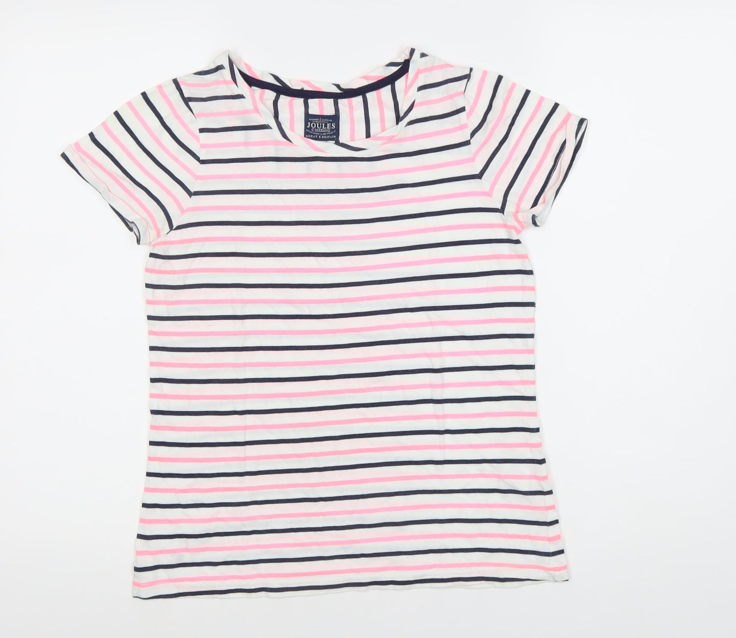 Womens UK Size 2XS Joules Multicoloured Basic T-Shirt
