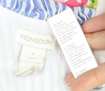 Monsoon Women's Multicoloured Floral A-Line Dress