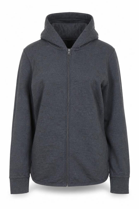 Womens UK Size S Gap Grey Full Zip Hoodie