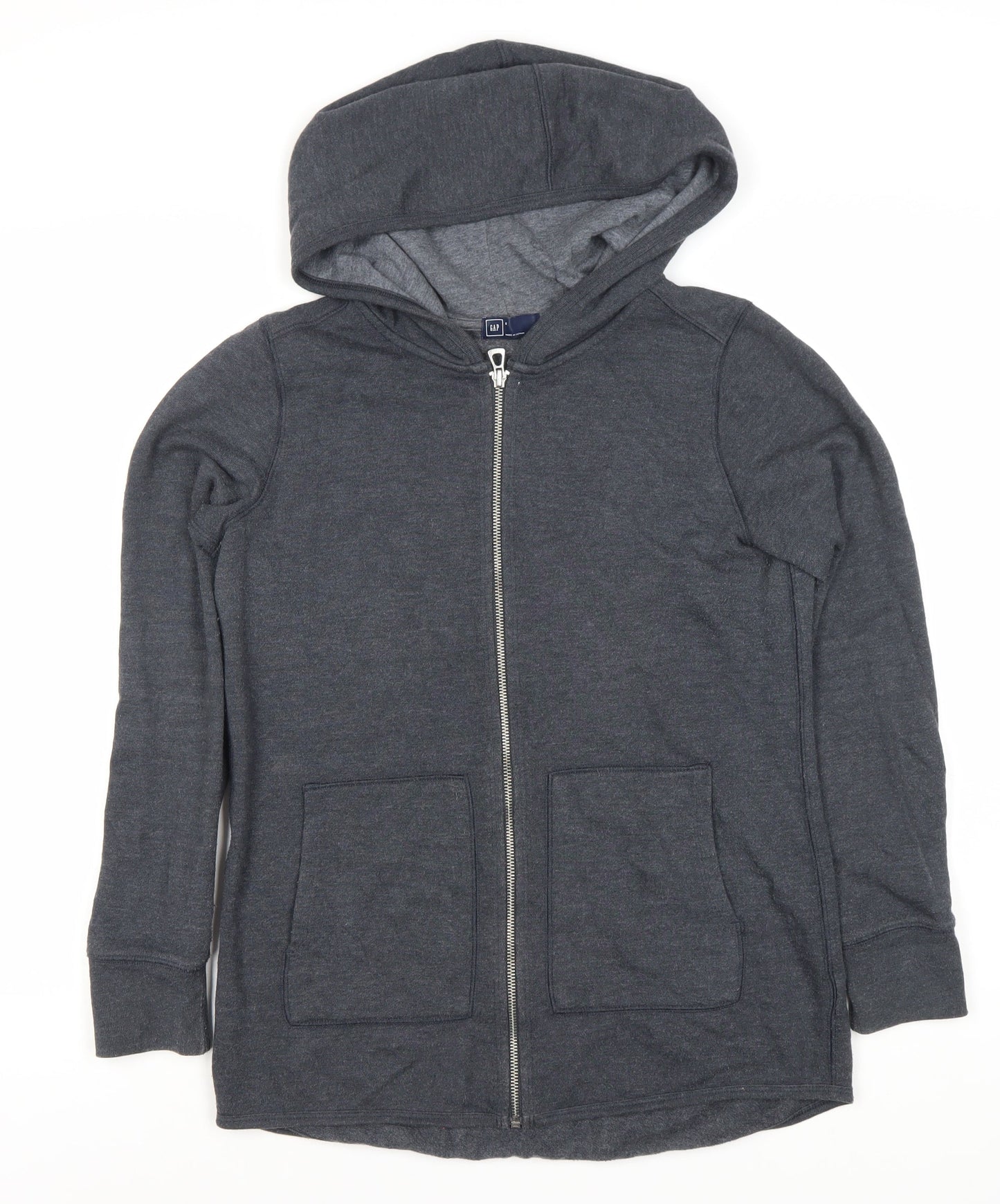 Gap Women's Grey Full Zip Hoodie Size S