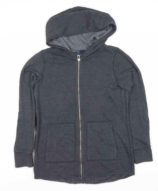 Gap Women's Grey Full Zip Hoodie Size S