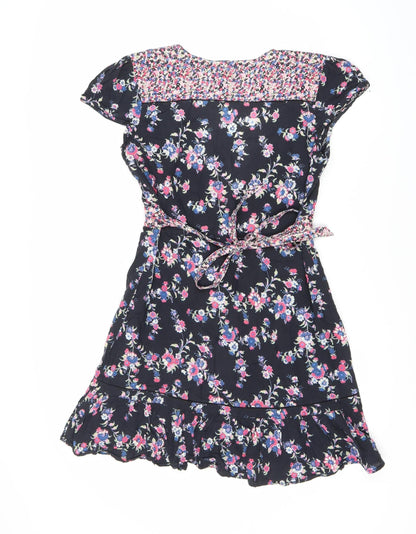 Oasis Women's Multicoloured Floral Dress Size 10