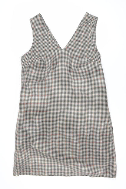 Next Women's Multicoloured Check V-Neck Dress 16