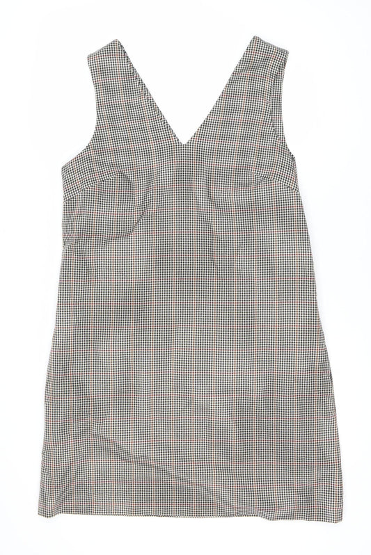 Next Women's Multicoloured Check V-Neck Dress 16