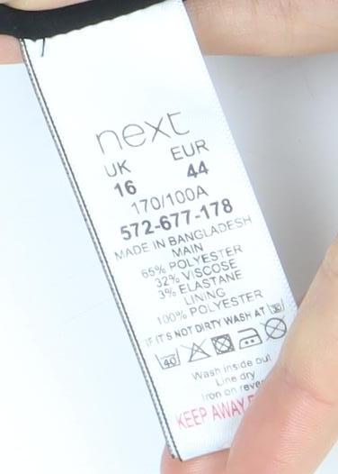 Next Women's Multicoloured Check V-Neck Dress 16