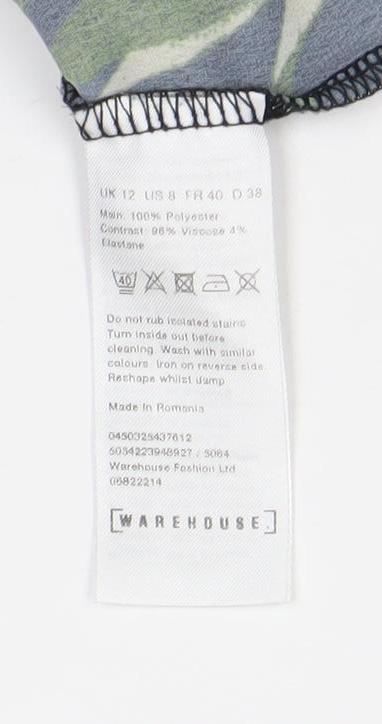 Womens UK Size 12 Warehouse Multicoloured Camisole Tank