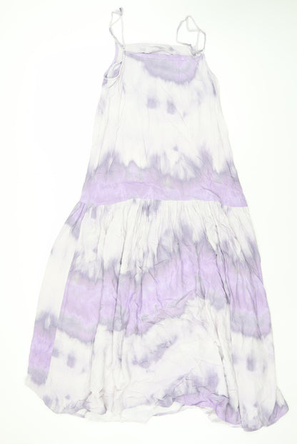 Warehouse Women's Purple Tie Dye Strappy Dress