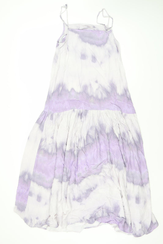 Warehouse Women's Purple Tie Dye Strappy Dress