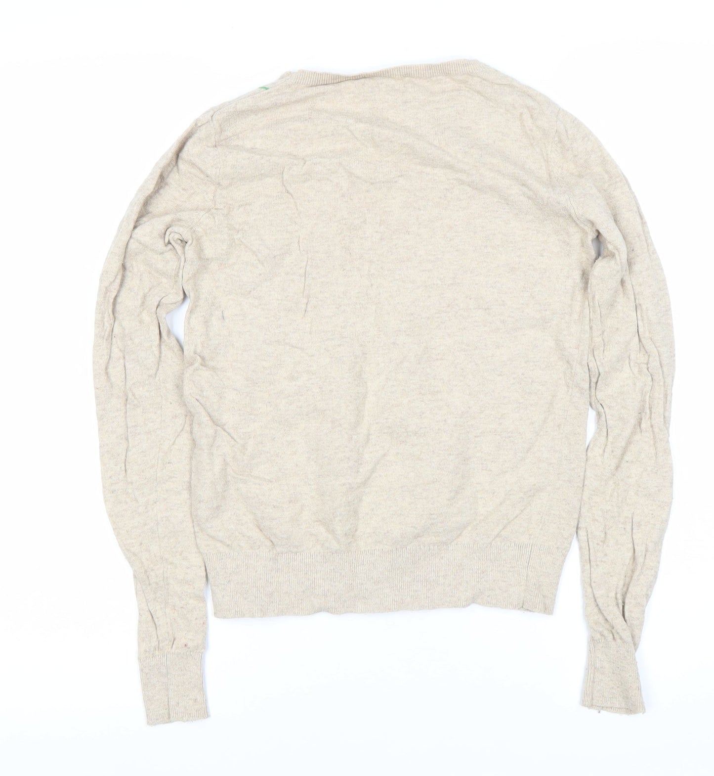 Cath Kidston Women's Beige Floral Knit Jumper XS