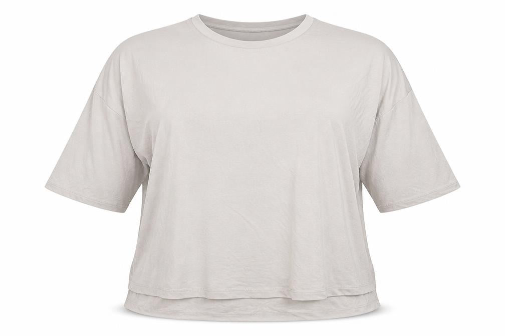 Womens UK Size 24 Marks and Spencer Beige Basic T-Shirt