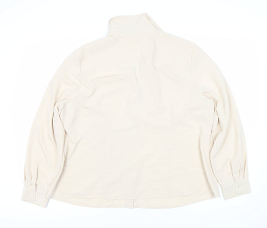 Womens UK Size 20 Eastex Beige  Button-Up