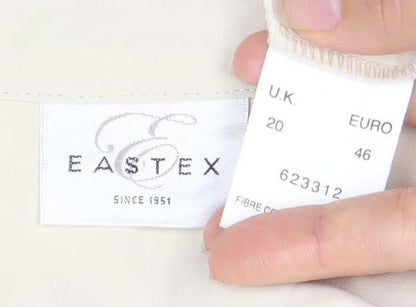 Womens UK Size 20 Eastex Beige  Button-Up