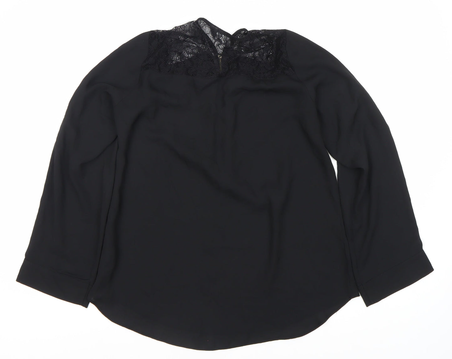 Womens UK Size 10 Dorothy Perkins Black  Blouse