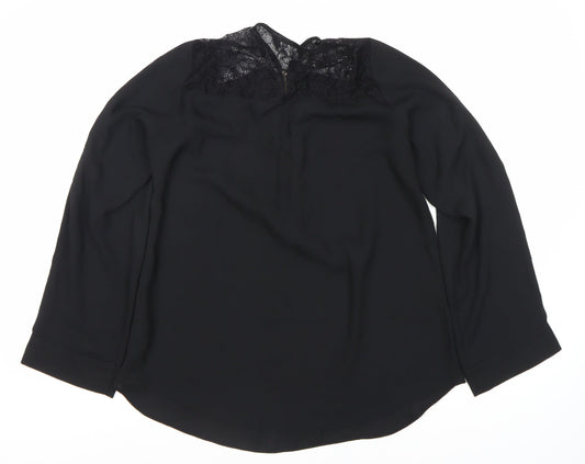 Womens UK Size 10 Dorothy Perkins Black  Blouse
