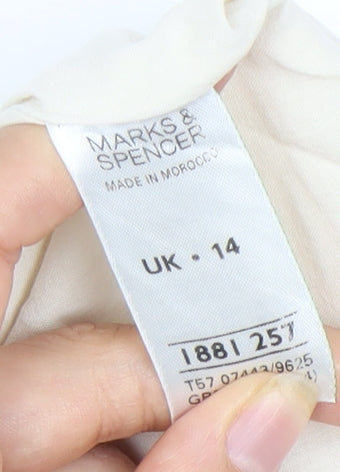 Marks and Spencer Women's Size 14 Floral Cotton Skirt