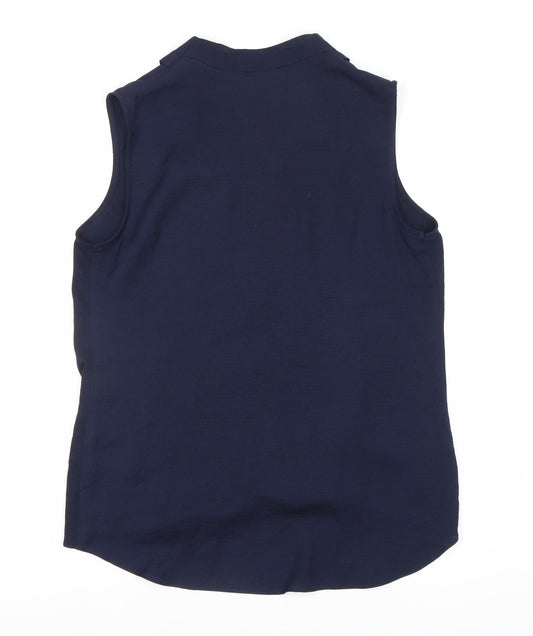 Paraphrase Women’s Blue Wrap Blouse Size 12 Sleeveless