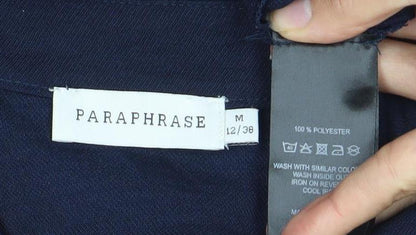 Paraphrase Women’s Blue Wrap Blouse Size 12 Sleeveless