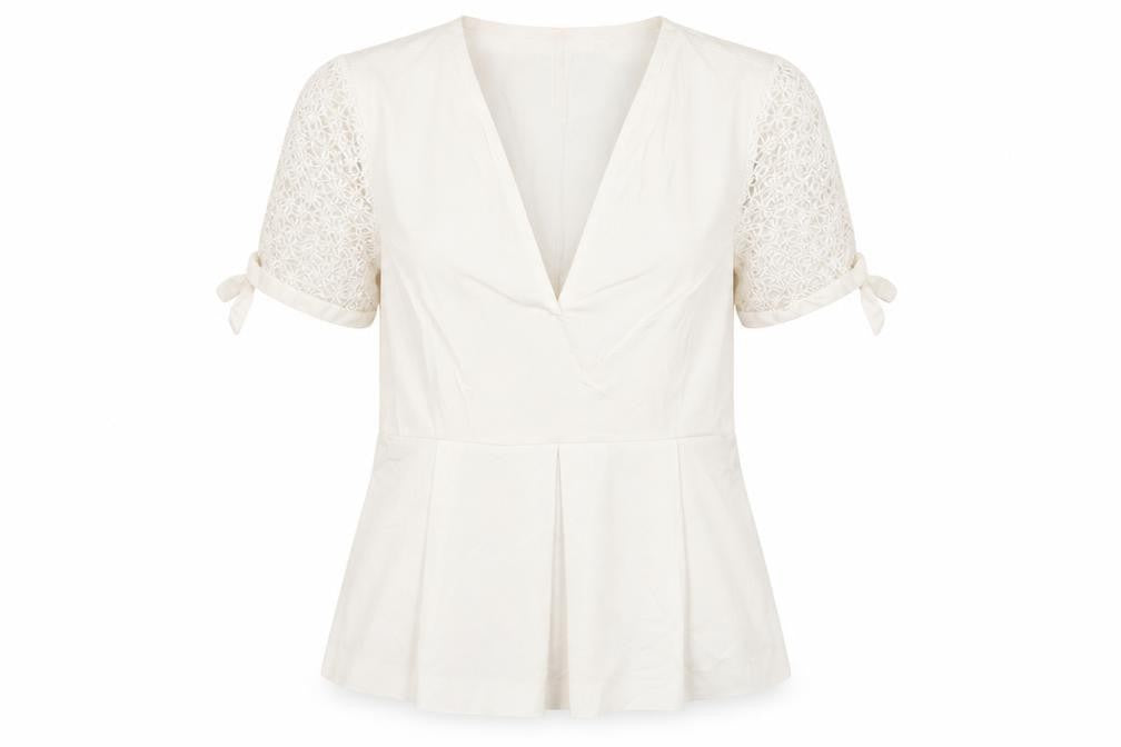 Womens UK Size 10 Zara White  Blouse