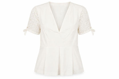 Womens UK Size 10 Zara White  Blouse