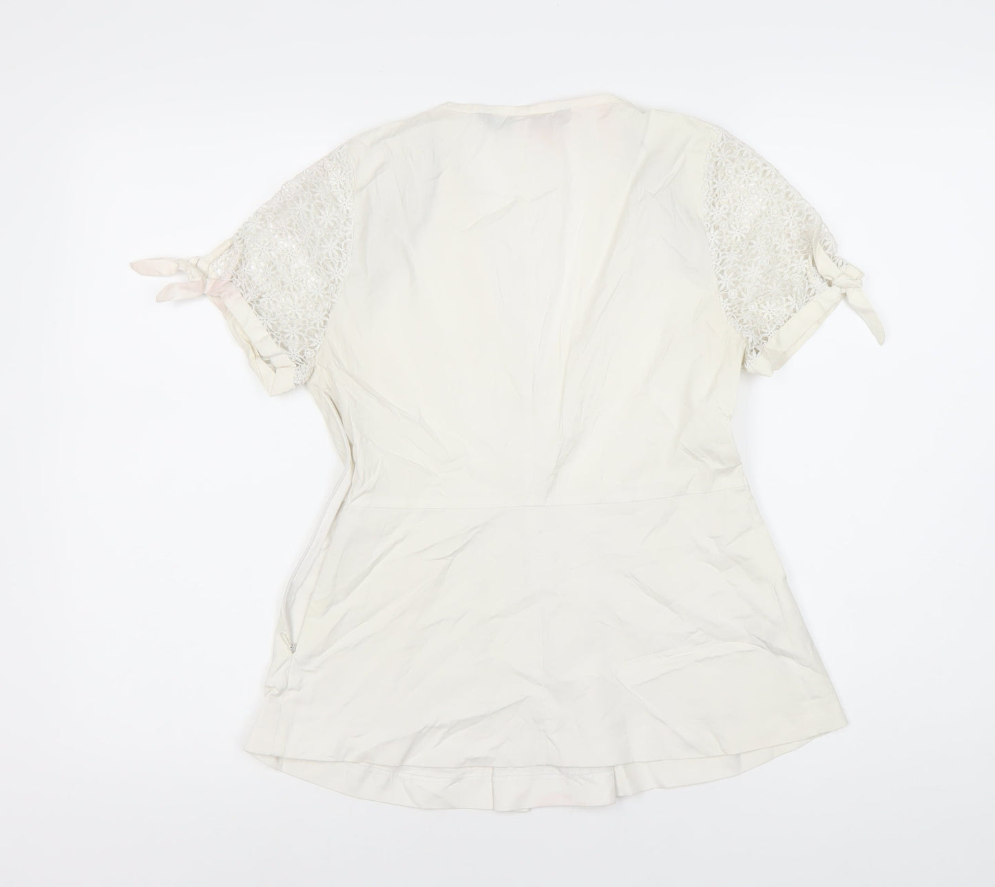 Womens UK Size 10 Zara White  Blouse