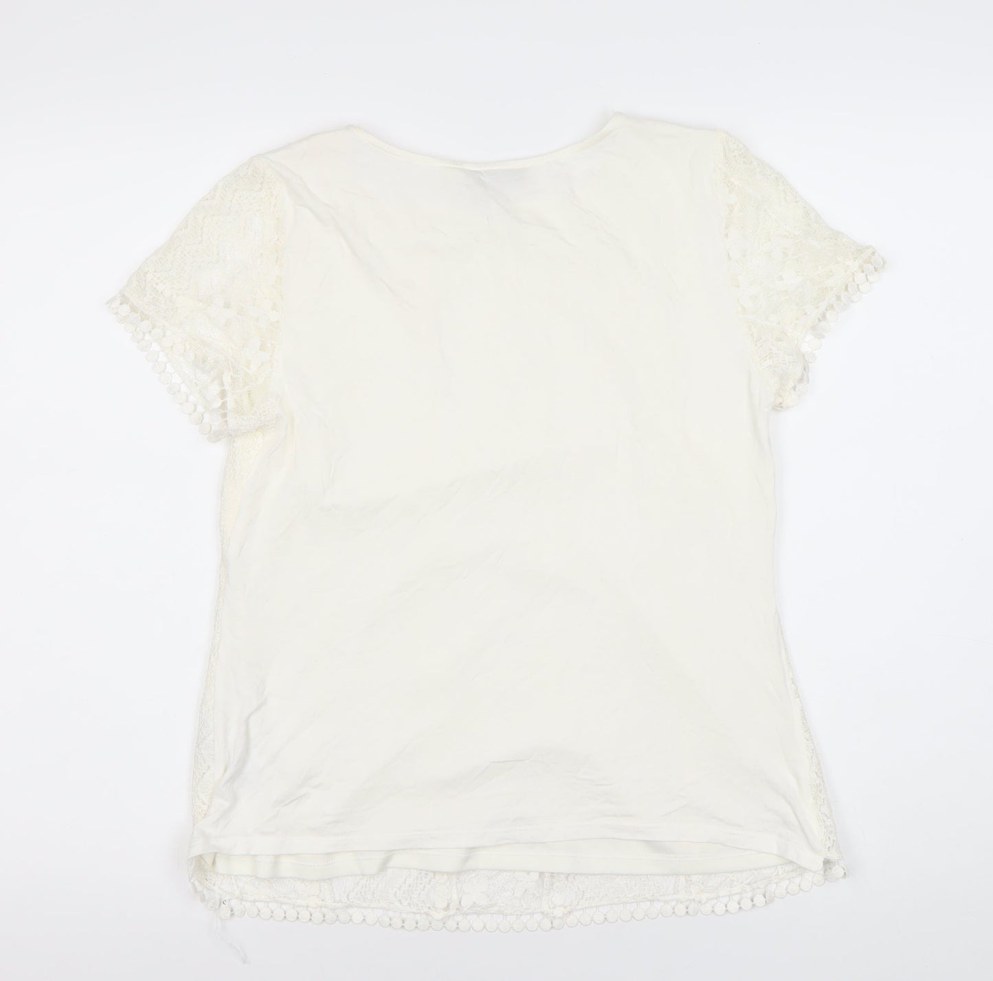 Womens UK Size M Oasis White  Blouse